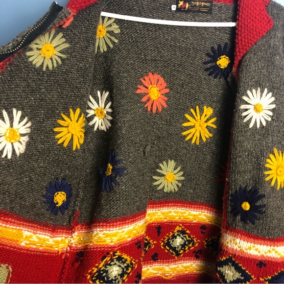 Bolli Importz Women’s size Med 100% Wool zip up sweater - Picture 11 of 15